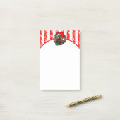 Custom Foto Weihnachts-Weihnachtsmannmütze Pet HO Post-it Klebezettel (Auf Schreibtisch)