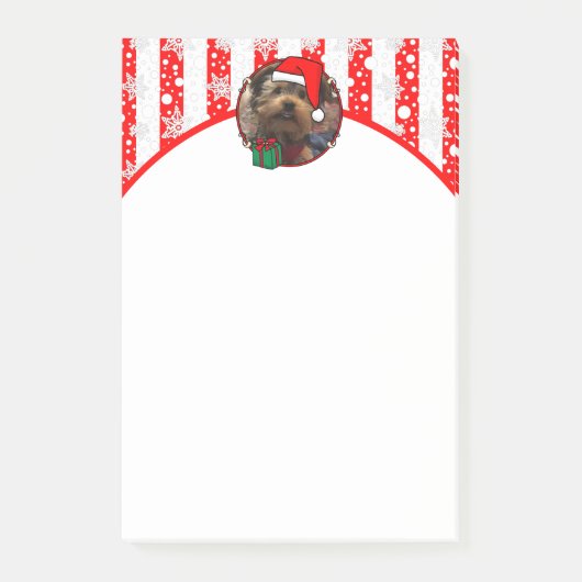Custom Foto Weihnachts-Weihnachtsmannmütze Pet HO Post-it Klebezettel (Vorderseite)