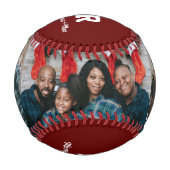 Custom Foto Weihnachtsgeschenk Baseball (Vorderseite)