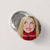 Custom Foto Weihnachtsgeschenk - Button (Vorne & Hinten)