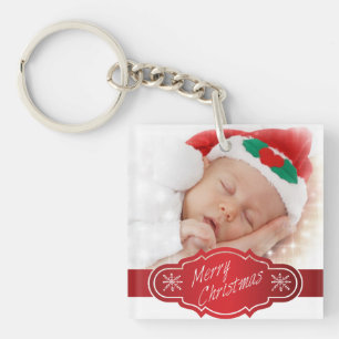 Custom Foto Weihnachtsgeschenk - Schlüsselanhänger