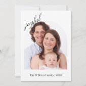 Custom Foto Weihnachtskarte | Moderne Fotokarte Einladung (Vorderseite)