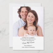 Custom Foto Weihnachtskarte | Moderne Fotokarte Einladung (Rückseite)