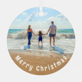 Custom Foto Weihnachtsschmuck Ihr Familiengeschenk (Rückseite)