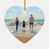 Custom Foto Weihnachtsschmuck Ihr Familiengeschenk (Vorne)