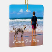 Custom Foto Weihnachtsschmuck Ihre Haustiere Fotos (Rechts)