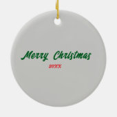 Custom Foto Weihnachtsschmuck - Keramik Achtung (Hinten)
