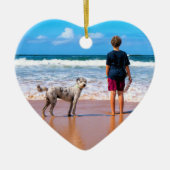 Custom Foto Weihnachtsschmuck mit Ihren Haustieren (Vorne)