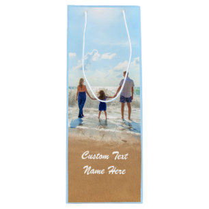 Custom Foto Wein Geschenktüte Beutel Ihre Fotos un Für Weinflaschen