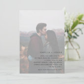 Custom Foto White Simple Weditation Einladung (Stehend Vorderseite)