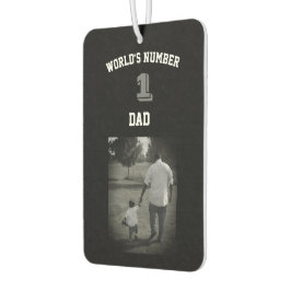 Custom Foto World's Nummer 1 Vater Großvater Uncle Autolufterfrischer