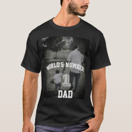 Custom Foto World's Nummer 1 Vater Großvater Uncle T-Shirt