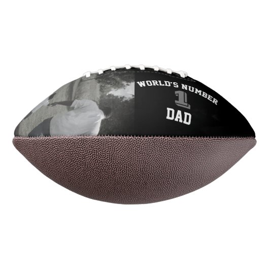 Custom Foto World's Nummer Eins Vater Vater Großva Football (Gedreht 270)