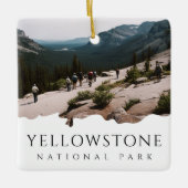 Custom Foto Yellowstone Nationalpark Souvenir Keramikornament (Vorderseite)