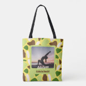 Custom Foto Yogo Lover Teacher Mama Frauen Geschen Tasche (Rückseite)