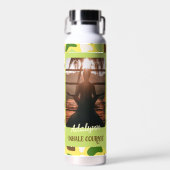 Custom Foto Yogo Lover Teacher Mama Frauen Geschen Trinkflasche (Vorne)