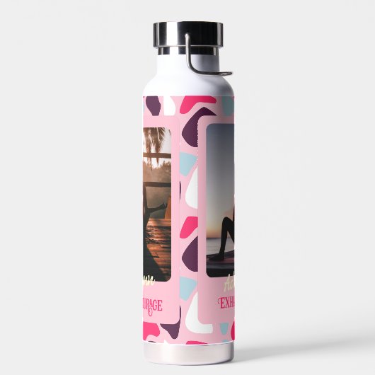 Custom Foto Yogo Lover Teacher Mama Frauen Geschen Trinkflasche (Links)