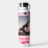 Custom Foto Yogo Lover Teacher Mama Frauen Geschen Trinkflasche (Rückseite)