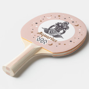 Custom Foto Zodiac Sign Aquarius Tischtennis Schläger