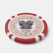 Custom Foto Zodiac Sign Gemini Pokerchips (Einzeln)