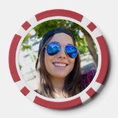 Custom Foto Zodiac Sign Leo Pokerchips (Rückseite)