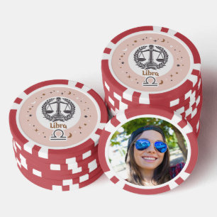 Custom Foto Zodiac Sign Libra Pokerchips