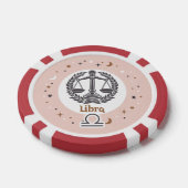 Custom Foto Zodiac Sign Libra Pokerchips (Einzeln)