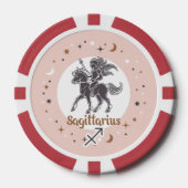 Custom Foto Zodiac Sign Sagittarius Pokerchips (Vorderseite)
