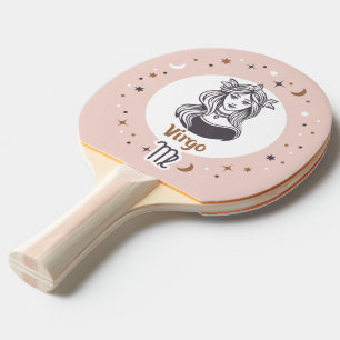 Custom Foto Zodiac Sign Virgo Tischtennis Schläger