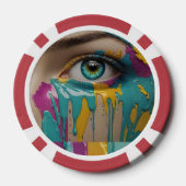 Custom Foto Zuhause Turnier Game Night Poker Pokerchips (Rückseite)