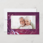 Custom Foto zum Hochzeitstag Dankeschön Karte (Vorderseite)