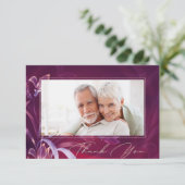 Custom Foto zum Hochzeitstag Dankeschön Karte (Stehend Vorderseite)