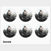 Custom Fotografy Black Abstrakt Fotograf Cla Runder Aufkleber (Blatt)