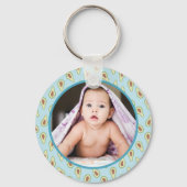 Custom Fotos Avocado Muster Schlüsselanhänger (Vorderseite)