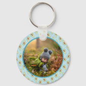 Custom Fotos Avocado Muster Schlüsselanhänger (Rückseite)