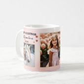Custom Fotos Best Oma je Pink Weihnachten Kaffeetasse (Vorderseite Links)