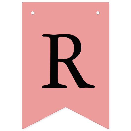 Custom Fotos Chic Pink Black Graduate Wimpelkette (Dritte Fahne)