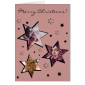 Custom Fotos Friseur Stary Christmas Card (Vorne)