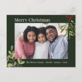 Custom Fotos Frohe Weihnachts-Foto Postkarte (Vorderseite)