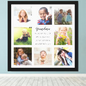 Custom Fotos Oma Quote Stretched Canvas Print Leinwanddruck (Insitu (Holzboden))