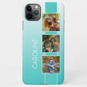 Custom Fotos Ombre Aqua Türkis Seaglass Green iPhone Hülle (Rückseite)