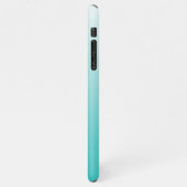 Custom Fotos Ombre Aqua Türkis Seaglass Green iPhone Hülle (Linke Seite)