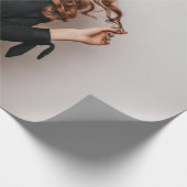 Custom Fotos Party Selfie Picture Fotografie Geschenkpapier (Ecke)