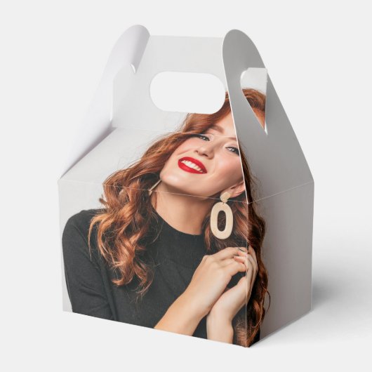 Custom Fotos Party Selfie Picture Fotografie Geschenkschachtel (Rückseite)