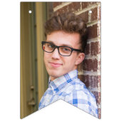 Custom Fotos Red White Blue Graduate Wimpelkette (Erste Fahne)