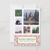 CUSTOM FOTOS Sweet Candy Canes Weihnachtskarte (Vorderseite)