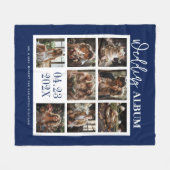 Custom Fotos Theme Wedding Album Fleecedecke (Vorderseite (Horizontal))