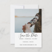 Custom Fotos Vintage Wedding Save the Date Card (Rückseite)