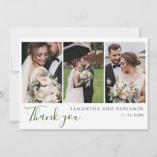Custom Fotos Wedding Dankeschön Card Mitteilungskarte