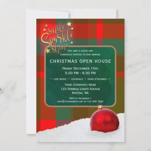 Custom Fotos Weihnachtsfeiertag Einladung oder Kar (Vorderseite)